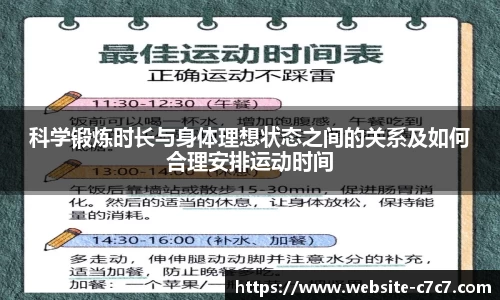 科学锻炼时长与身体理想状态之间的关系及如何合理安排运动时间